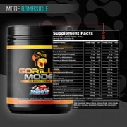 Gorilla Mode Pre-Workout, Bombsicle, 620 g