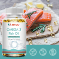 thumbnail image 6 of MENXI Omega-3 Fish Oil Capsules 2500mg, 3X Strength Concentrated EPA & DHA, No Fishy Smell Burpless Formula, High Potency Omega 3 Supplement, 120 Count, 6 of 9