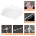 thumbnail image 4 of 8 Piezas de Cubiertas de Alimentos Grandes y Altas 17"/24" Cubiertas de Malla para Alimentos para Exteriores, Cubiertas Protectoras Plegables, Blancas, 4 of 6