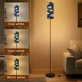 thumbnail image 2 of Floor Lamp for Living Room Bedroom Office with 3 Color Temperature LED Bulb Japanese Fantasy Cloud Seamless Modern Standing Lamp, Dimmable Corner Floor Lamp with Remote, 2 of 5
