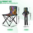 thumbnail image 3 of Folding Chair Camping Chair For Camping Picnicking Outdoor Beach and Travel Yellow Butterflies in The Garden, 3 of 8