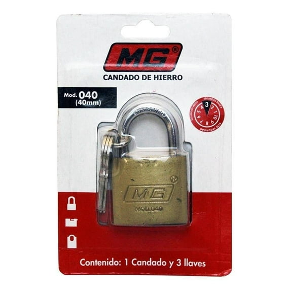 Candado de Hierro MG 40 mm