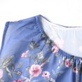 thumbnail image 7 of HOMBOM Tank Tops for Women Summer Sleeveless Chiffon Floral Blue Loose Fit Womens T Shirts, 7 of 7