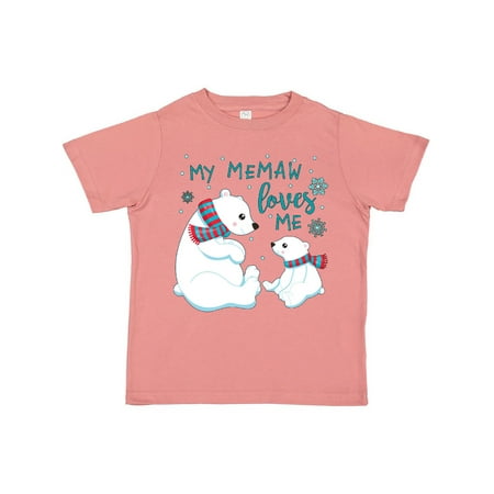 

Inktastic My Memaw Loves Me- cute polar bears Gift Toddler Boy or Toddler Girl T-Shirt