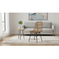 thumbnail image 1 of Modern Rattan Outdoor Dining Side Chairs Set of 2 with Iron Frame Support, 1 of 11