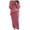 Watermelon Red Jogger Sets for Women 2 Piece _e, variant on Women's 2 Piece Cable Knitting Skirt Sets Elegant Long Sleeve Crewneck Sweater Dress Long Skirt Solid Color Comfy Casual Loose Fall Clothes for Ladies Dark Gray L