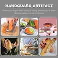 thumbnail image 2 of 1Pc Multi-function Food Safety Holder Food Slicer Cutter Finger Guard (Pink White), 2 of 8