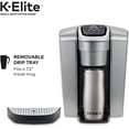 thumbnail image 3 of Keurig K-Elite Coffee Maker, Single Serve K-Cup Pod Coffee Brewer, With Iced Coffee Capability, Brushed Silver, 3 of 14