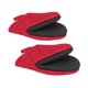 thumbnail image 3 of 2 piezas de guantes de horno de mitadios de mini horno con bucle colgante horno lavable mitteno gadgets soporte para macetas para barbacoa de parrilla Rojo, 3 of 8