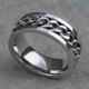 thumbnail image 2 of Anillo De Dedo De Acero Inoxidable A La Moda, 2 of 3