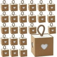 thumbnail image 1 of 30 cajas de regalo (exterior marrón e interior blanco), regalo de boda, 1 of 5