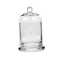 thumbnail image 3 of Menolana Cloche Glass Dome Candle Holder Glass Cloche Dome with Base Tabletop Display Case with Top Handle for Snack Nuts Fairy Lights clear, 3 of 8