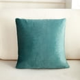 thumbnail image 1 of Xiao Hua 3 fundas de almohada sencillas de terciopelo para sofá. Estampado verde. Fundas de almohada coloridas que iluminan el ambiente de tu dormitorio. 11,81 x 19,69 pulgadas (verde)., 1 of 5