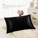 thumbnail image 4 of Bearachild Funda de almohada de diseño simple para el hogar, dormitorio, apartamento, hotel, funda de almohada, funda de almohada de cama de color sólido Juegos de cama negro Bearachild HA000545-01B, 4 of 6
