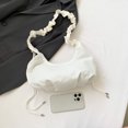thumbnail image 4 of Bolsos de mano para mujer, correa de hombro ajustable, bolsos de bola de masa fruncida, monedero de moda Retro, 4 of 9