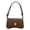 coffee color, variant on French Retro Hand-held Armpit Bag for Women, One Shoulder Crossbody Small Bag