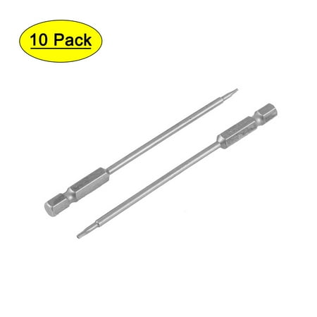 

Unique Bargains 10pcs 100mm T7 Magnetic Torx Security Screwdriver Bits Repair Tool