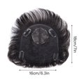 thumbnail image 3 of Pièce de Remplacement pour Perruque Homme en Véritable Cheveux Humains, Pièce de Remplacement pour Tête, Perruque Déguisement, 3 of 10