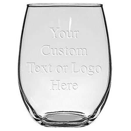 Custom Monogrammed Personalized Stemless Wine Glasses - Bridesmaid Gifts, Laser Engraved Customized for Free