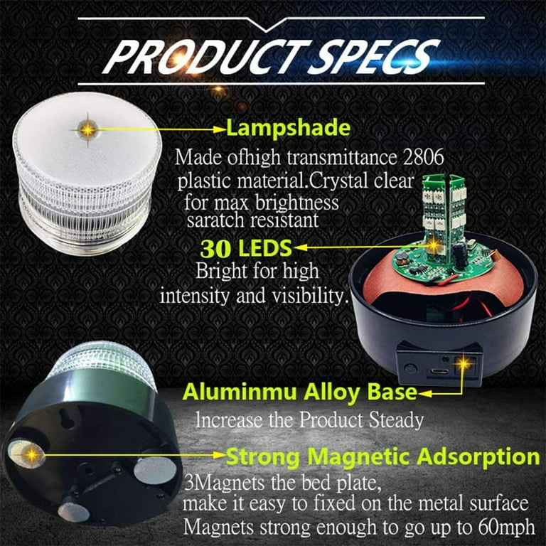 Magnetic caution light deals