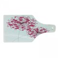 thumbnail image 1 of Pink Cutting Board, Conceptual Dandelion Design Bouquet Modern Flower Arrangement Gardening Plant Romantic, Tempered Glass Cutting and Serving Board, Wine Bottle Shape, Pearl Pink, by Ambesonne, 1 of 1