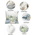 thumbnail image 5 of Fall Throw Pillow Covers&nbsp;20x20 Inch Set of 2 Blue Pumpkin Decorative Pillow Covers Leaves Flower Cushion Cover Pillowcase for Sofa Couch Bed Home Decor, 5 of 9