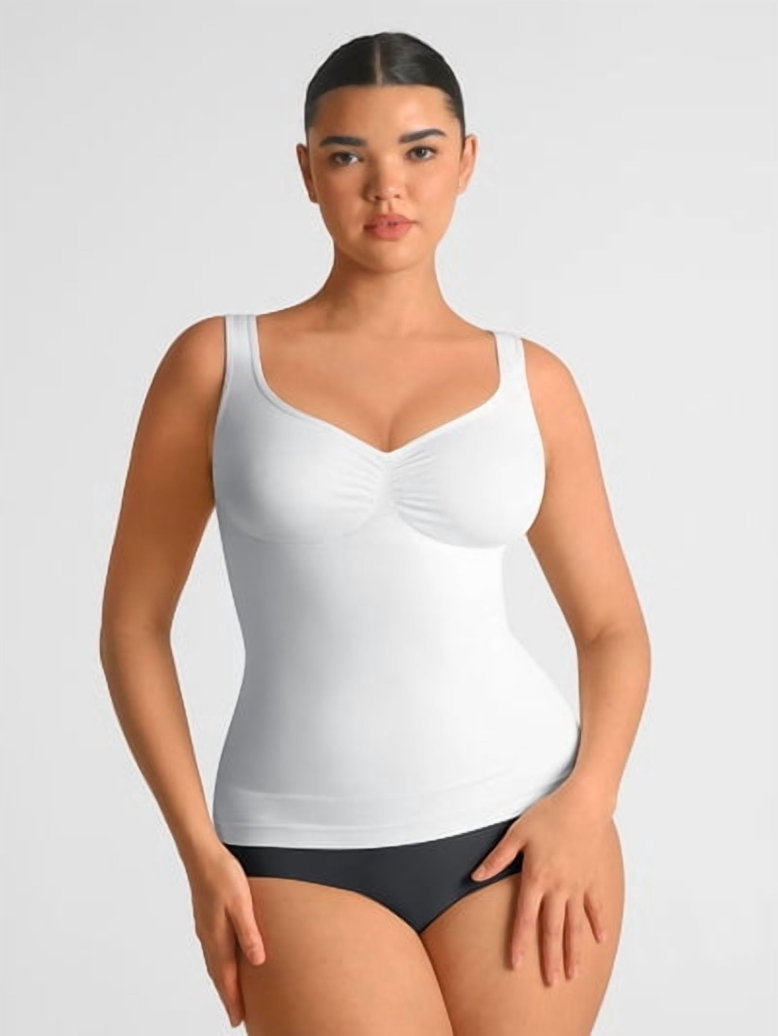 FeelinGirl Women's Bust Support Shapewear Tank with Waist and Abdomen Control, Sizes S-3XL