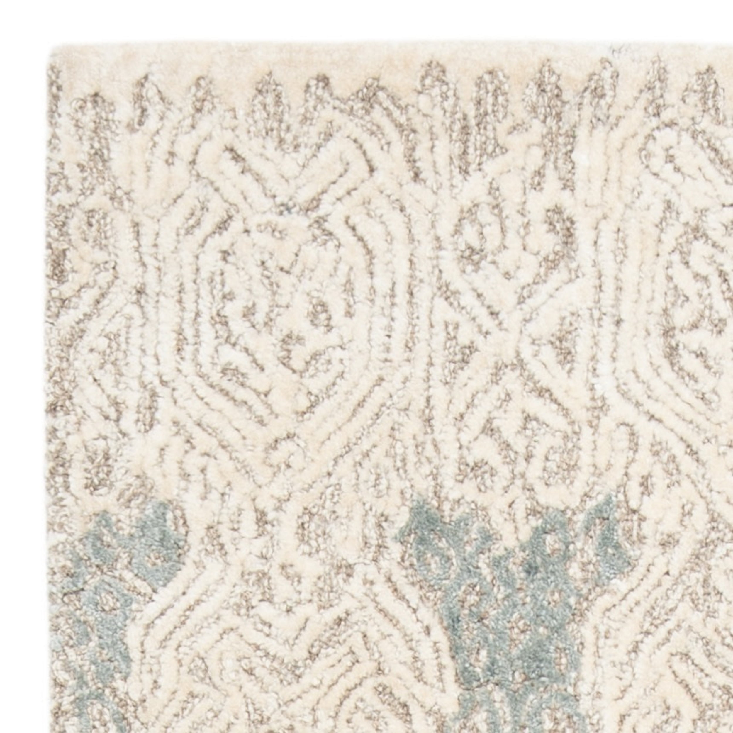 SAFAVIEH Glamour Aubree Abstract Floral Runner Rug, Grey/Ivory, 2'3" x 8'