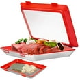 thumbnail image 3 of Plateau de Conservation des Aliments en Plastique Empilable avec Couvercle, 3 of 10