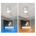 thumbnail image 2 of Ceiling Fans with Lights, 52 Inch Low Profile Ceiling Fan with Remote/App Control, Flush Mount, DC Reversible Motor, Dimmable LED for Bedroom,Indoor/Outdoor Use, 2 of 16