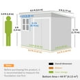 thumbnail image 3 of Outsunny 8.5' x 6' Metal Outdoor Storage Shed with Window, Lockable Doors, 3 of 10