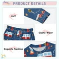 thumbnail image 4 of joogoo Fire Trucks Cartoon 2 Piece Long Sleeve Tee and Pants Cotton Pajama Set 3T, 4 of 7