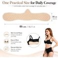 thumbnail image 3 of 15 Pack Cotton Boob Bra Towel Breast Sweat Liners, Reusable Underboob Absorber Pads for Women White Beige Black, 3 of 7