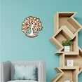 thumbnail image 5 of Tree of Life Wood Wall Art Wall Decor Sign Decorations Cactus Wooden Sculpture Spiritual with Hook for Farmhouse Home Living Room Gift Christmas Decor 12 x 12 Inch(Brown) Camel, 5 of 9
