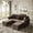 Brown, variant on Noble House Kieran 3-Seater Velvet Chesterfield Sofa, Modern Tufted Armchair with Nailhead Trim and Ottoman, Brown