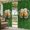 Forest Green Seaweed Green Dark Orange, variant on Outdoor Curtains for Patio Waterproof, St Patrick's Day Outdoor Privacy Panels Grommet, Vintage Shamrocks Golden Beer Green Leaf Blackout Outside Curtains for Porch/Cabana 54"x84", 1 Panel