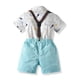 thumbnail image 2 of Conjunto Camisa y Short con Moño y Tirantes Para Niño COCO PAU Azul, 2 of 4