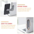 thumbnail image 3 of unbranded 1Ud Soporte Plegable Para Teléfono Con Clip Lateral Para Laptop Soporte Expandible Plateado, 3 of 8