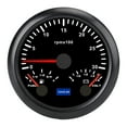 thumbnail image 2 of 85mm 3 in 1 Speedometer Tachometer Voltmeter 7 Colors Backlight Fuel Level Gauge for RV Yacht Truck, 2 of 7