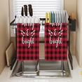 thumbnail image 3 of Farfi toalla de cocina fuerte absorción de agua lavar los platos decorativo Feliz Navidad lindo muñeco de nieve camión paño de cocina para el hogar, 3 of 5