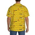thumbnail image 3 of Naloa Funny Ducks Men's Loose Fit Cuban Collar Short-Sleeve Shirt, Hawaiian Shirts, Mens Shirts Casual for Everyday Wear Outings-3X-Large, 3 of 5