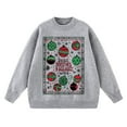 thumbnail image 4 of Karight Ugly Christmas Sweaters for Women Ball Print Knitted Long Sleeve Tops Crew Neck Holiday Cute Funny Pullovers, 4 of 9