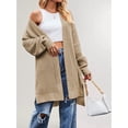 thumbnail image 6 of Women'S Long Cardigan Sweaters Open Front Oversized Duster for Women Khaki L, 6 of 10