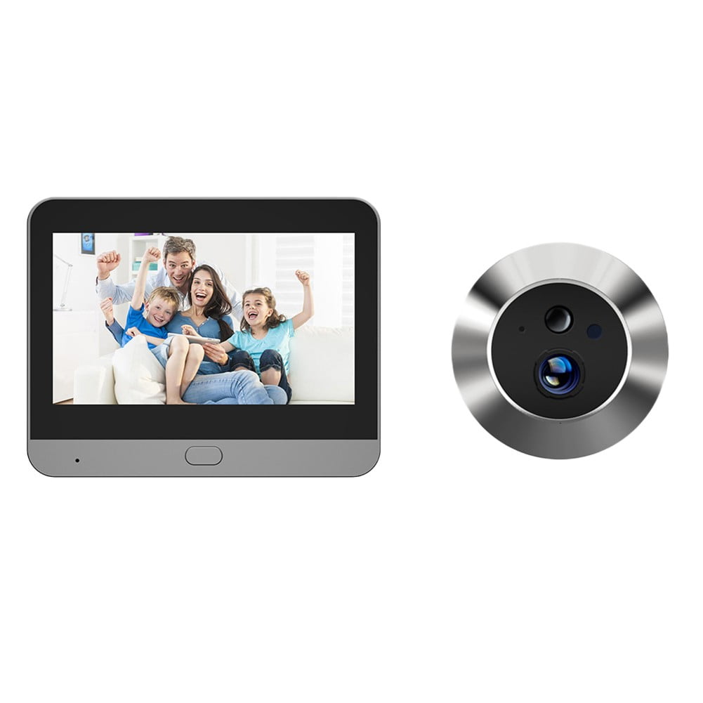 Digital Door Peephole Camera 1080P With 4.3" LCD Monitor - IR Night Vision & Motion Detection