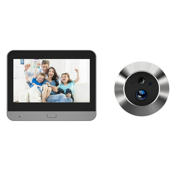 Apartment Digital Door Peephole Camera 4.3 Inch Color Monitor 1080P Night Vision