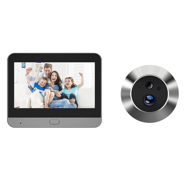Apartment Digital Door Peephole Camera 4.3 Inch Color Monitor 1080P Night Vision
