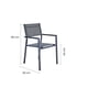 thumbnail image 5 of Set de 2 sillas de Comedor NATERIAL, Aluminio durable, Orion Alpha II, apilable, resistente a la humedad, 5 of 9