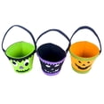 thumbnail image 3 of Walbest Candy Felt Holder Bucket with Handle for Trick-or-Treating Bag, Halloween Party Favors, Halloween Snacks, Halloween Goodie Bag, Bucket Decoration, Candy Pail, 9.45" x 3.54", 3 of 6