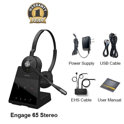 Jabra Engage 65 Stereo Wireless Headset 