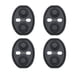 thumbnail image 1 of Protector de tapa de silicona para cerraduras de puerta de coche de 4 piezas – Protector de absorción de impactos universal para sedán SUV, resistente a arañazos, resistente a la intemperie, negro, 1 of 7